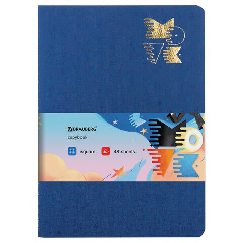 Тетрадь А5 Brauberg Move 48 листов, клетка 403843 цена за 3 шт , 